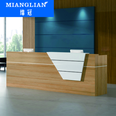 绵冠MIANGUAN前台简约现代收银台柜台小型吧台超市服装收银台接待台