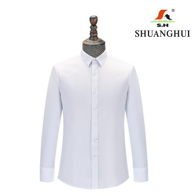 双惠男款长袖衬衫上衣SH8801-NC,面料100%棉,成衣免烫165-190