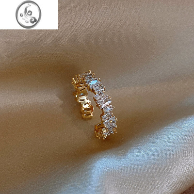 JiMi高级感锆石开口戒指女2023新款潮时尚装饰个性食指环轻奢小众设计