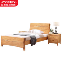 中泰(jongtay)1.35米实木床简约宿舍单人床 J-CDZ72