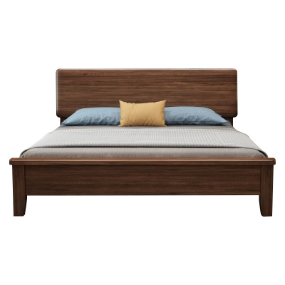 臻远ZY4022913实木床胡桃木单人床1.5米