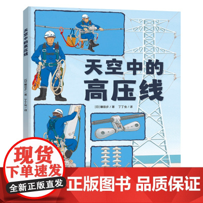 天空中的高压线 3-6岁儿童科普绘本让孩子了解高压线输电杆塔和线务员展示了承载高压线路的输电杆塔 正版书籍青岛出版社