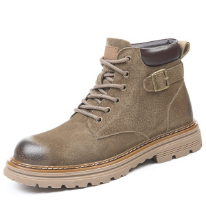 马丁靴男经典真皮厚底踢不烂大黄靴男高帮休闲英伦男士工装靴