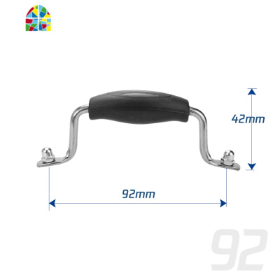双孔锅盖把手 炒锅配件大锅盖提手 不锈钢盖锅盖帽通用防烫 FENGHOU C中心孔距95mm