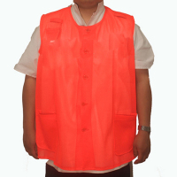 大羿之箭 橘色网格马甲 均码 件