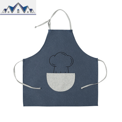 时尚围裙防水防油污家用厨房大人做饭罩衣家务女日系文艺围腰男皮 三维工匠