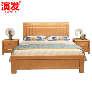 演发 床+2床头柜 1.35m 套