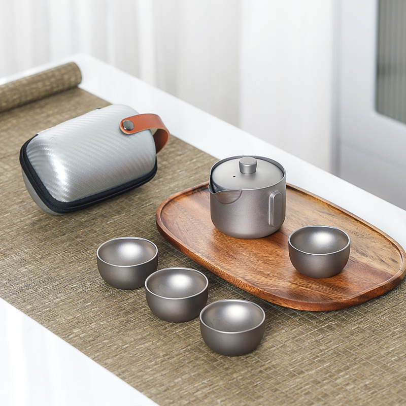MULTIPOTENT整套功夫茶具套装钛茶器七星快客套装TTS3084