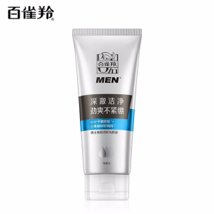 (PECHOIN)百雀羚男士洗面奶 焕能清新洗颜泥140g 深层清洁 新老款随机发