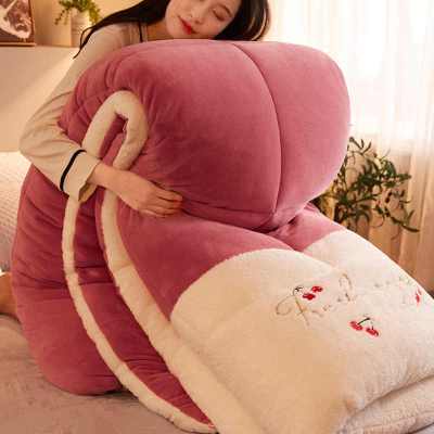 SleepyBear羊羔绒冬被被子棉被芯秋冬季加厚保暖宿舍学生单双人太空被褥双面