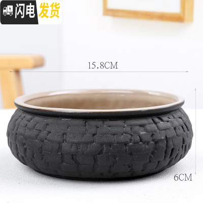 三维工匠清钱铜花盆水仙花睡莲碗莲无孔一叶莲陶瓷室内水培多肉大号 水培14款 中等花盆容器