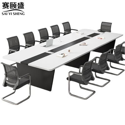 赛颐盛 接待桌 1600*800*750mm+6把椅子 套