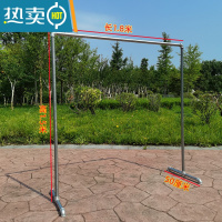 敬平镀锌钢管晾衣架落地简易家用阳台卧室挂衣架不锈钢镀锌凉挂晒被晾 6分管加厚长1.8米高1.5米