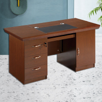 慧采云 办公家具办公桌单人油漆电脑桌台式职员经理桌写字台1.4m