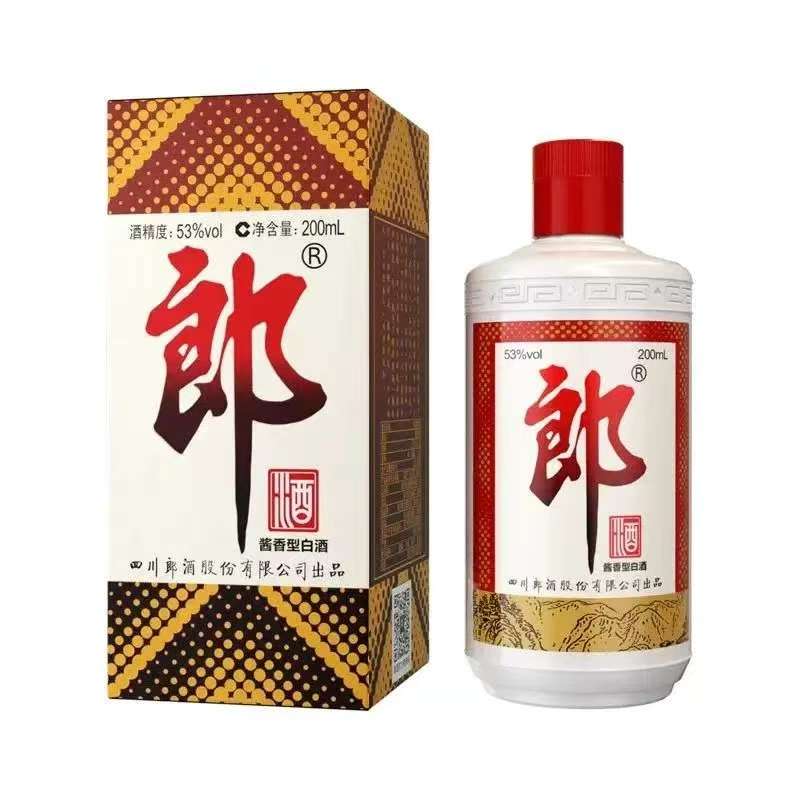 郎牌郎酒小普郎53度 200ml 酱香型白酒