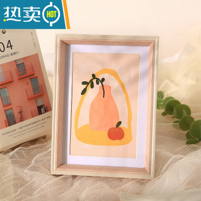 敬平简约相框摆台画框挂墙洗照片6寸7 8七寸10桌面摆件儿童相册架定制 樱花粉 16寸[可放30.5*40.6cm]挂墙