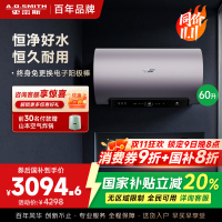 AO史密斯60升电热水器 国家补贴 金圭内胆 双棒分离速热 免换镁棒 免清洗短款 E60ED8-B