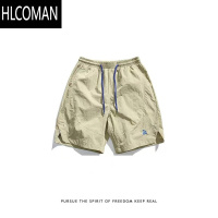 HLCOMAN山系户外工装速干运动短裤男夏季日系潮牌机能宽松休闲直筒五分裤