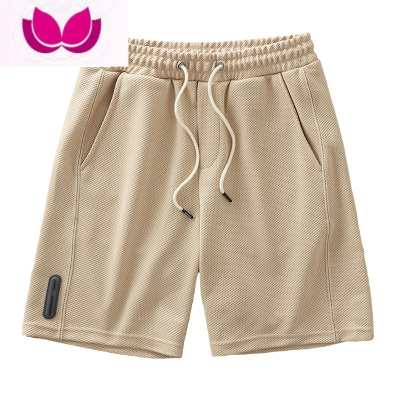 七斓高级感华夫格短裤男夏季日系潮牌夏天裤子卫裤宽松运动五分裤