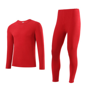 2023新款男士本命年大红色保暖内衣中国红喜庆秋衣秋裤女套装