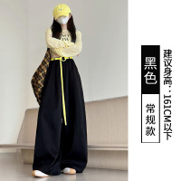 美式气球弯刀裤女夏季新款高腰垂感休闲宽松辣妹高街阔腿裤子