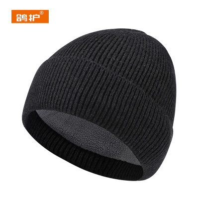 鸽护 毛线帽 GH166QDK-黑色 顶