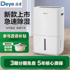德业(Deye)除湿机家用 DYD-L48A3 48升/天 家用卧室地下室复式别墅商用工业吸湿器
