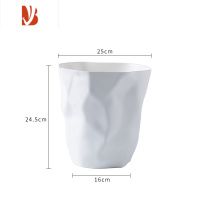 三维工匠北欧风简约垃圾桶家用客厅卧室创意ins 个性纸篓卫生间厨房圾垃筒