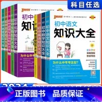 [9本]全套9科 初中通用 [正版]2024版pass绿卡图书初中知识大全语文数学英语物理化学生物道德法治历史地理全套初