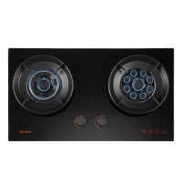 Haotiatai燃气灶JZY-X405 4.8kW大火力九鼎劲燃猛火可调底壳换灶不开孔保洁炉头中空聚能锅支架