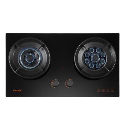 Haotiatai家用燃气灶JZY-X405 4.8kW大火力九鼎劲燃猛火可调底壳换灶不开孔保洁炉头中空聚能锅支架液化气