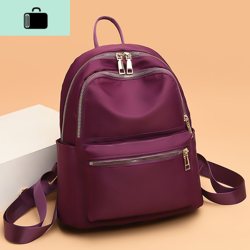 双肩包女2020新款韩版潮牛津布小背包女士尼龙百搭时尚帆布书包包NEW LAKE