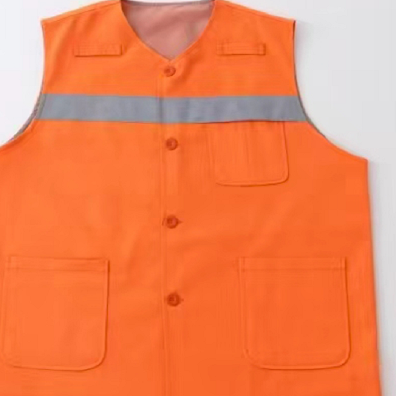 铁冠 高可视警示橘红色布马甲 TGFS-81 件