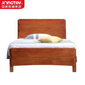 中泰(jongtay)1.35米实木床现代新中式单人床 J-CDZ69