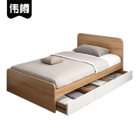 伟樽单人床1000*1900*800mm+8cm床垫套