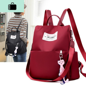 双肩包女包2020新款潮韩版书包百搭时尚包包牛津布帆布女士小背包NEW LAKE