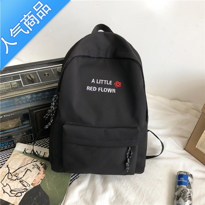 FENGHOU新书包女ins原宿日系双肩包情侣简约背包高初中小学生潮牌旅游包学生书包