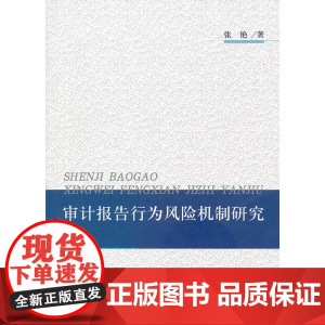 审计报告行为风险机制研究 张艳 经济科学出版社 正版书籍