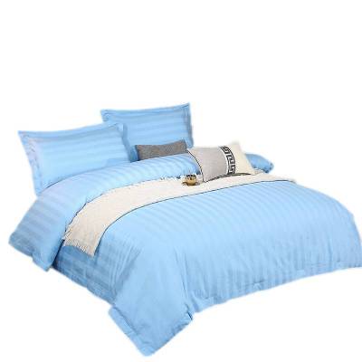 亚博娜 蓝色缎条六件套 EU-011 套