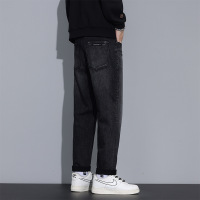 秋冬新款长绒棉牛仔裤直筒裤男休闲百搭弹力棉质潮牌韩版男士裤子_065