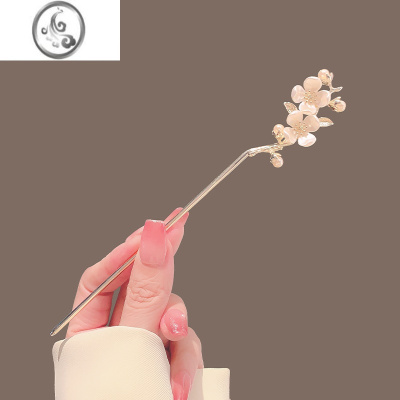 JiMi简约日常现代发簪女古风簪子高级感发钗古装盘发器汉服一字夹头饰