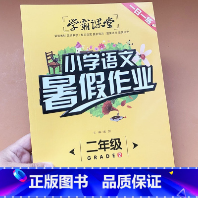 [正版]学霸课堂 二年级暑假作业小学语文人教版练习册下同步练习题练习册下学期二升三年级衔接小学生的快乐暑假生活作业本