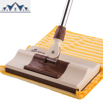 木地板拖把旋转夹固式地拖平板懒人吸水家用瓷砖抓布拖把 三维工匠