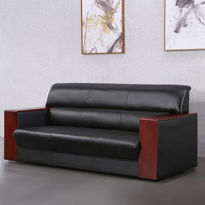 绵冠(MIANGUAN) 办公沙发会客沙发简约商务三人位沙发