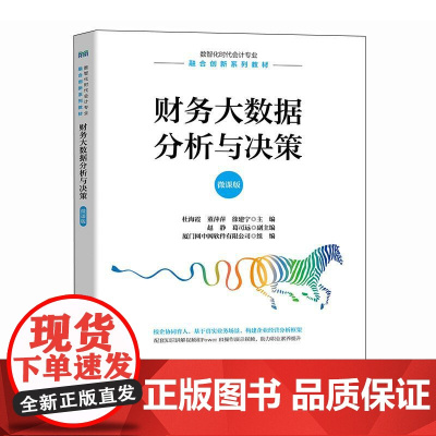 [店教材]财务大数据分析与决策(微课版)9787115664600 杜海霞 董萍萍 徐建宁 人民邮电出版社