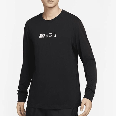 NIKE耐克长袖T恤运动休闲舒适针织圆领男装DZ2897-010 Z