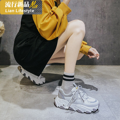 老爹鞋子女2020年新款百搭春季ins潮2019网红厚底超火运动休闲鞋知义(ZHIYI)休闲鞋