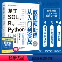 [正版]数据预处理从入门到实战 基于SQL R Python R语言实战深入浅出数据分析师统计大话数据挖掘结构与算法分