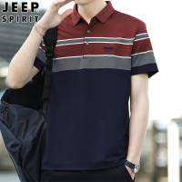 JEEP SPIRIT夏季新款2025POLO衫男士潮流时尚商务休闲T恤