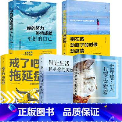 [正版]全五册 戒了吧拖延症整套你的努力终将成就更好的自己别让生活耗尽你的美好别在该动脑子的时候动感情 世界那么大我要